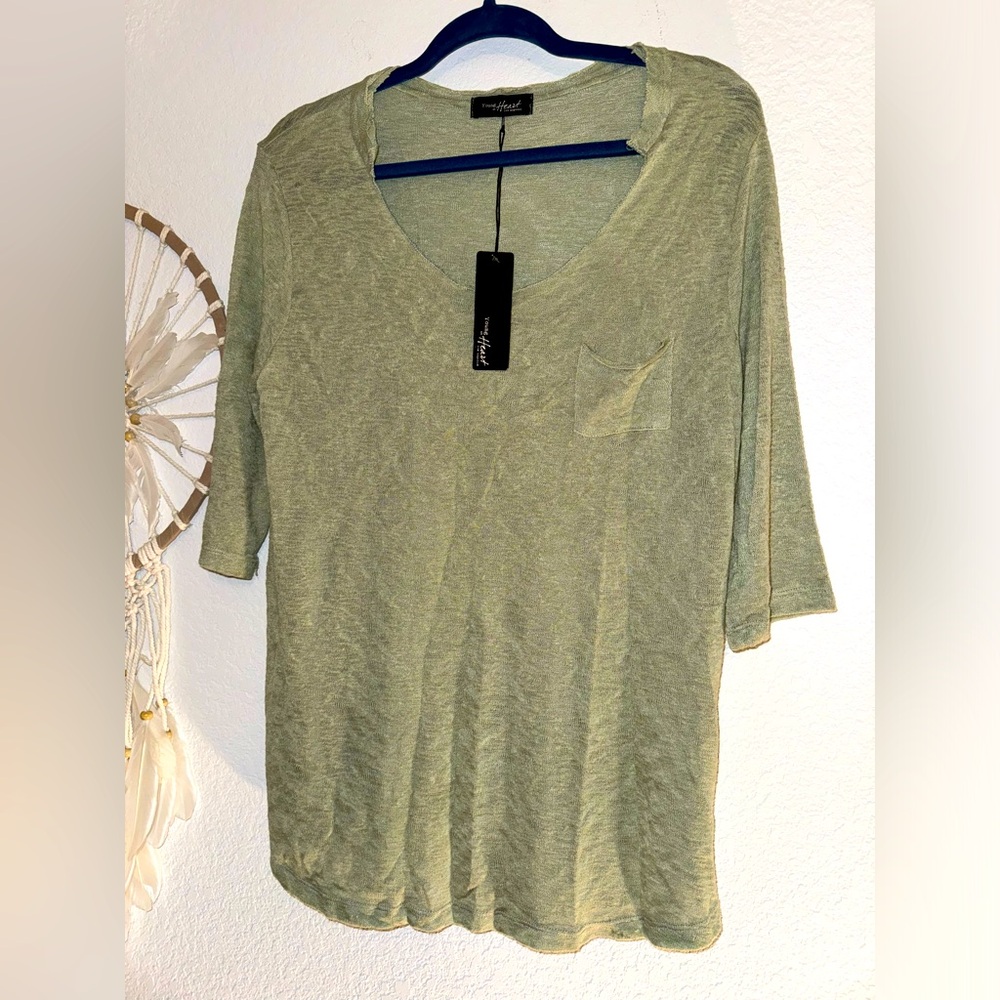 Young at heart distressed vibe to size medium